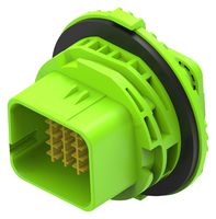 TE CONNECTIVITY 1-2350891-3 Automotive Connector Housing, Green, Code C, enetSEAL+ NTS Series, Receptacle, 20 Positions