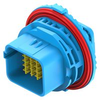 TE CONNECTIVITY 2-2350891-4 Automotive Connector Housing, Blue, Code D, enetSEAL+ NTS Series, Receptacle, 20 Positions