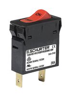 SCHURTER 3-128-200 Thermal Circuit Breaker, TA36 Rocker Series, 5 A, 1 Pole, 32 V, 240 V, Panel