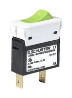 SCHURTER 3-128-213 Thermal Circuit Breaker, TA36 Rocker Series, 5 A, 1 Pole, 32 V, 240 V, Panel