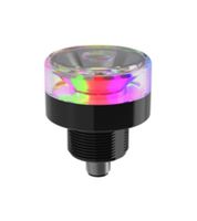 BANNER ENGINEERING K50PBLKQ Beacon, Multicolor, 50 mm, Flashing/Rotating/Strobe, 4 Pin M12 Connector, 30 VDC
