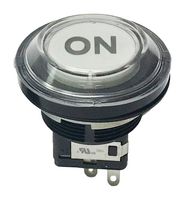 NKK SWITCHES LB16VA001 Botón Pulsador, LB Series, 22 mm, SPDT, Encendido-Encendido, Roldana, Transparente