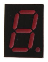 BROADCOM HDSP-F211 7 Segment LED Display, Red, 20 mA, 2 V, 1.2 mcd, 1, 10 mm