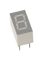 BROADCOM HDSP-H3G1 7 Segment LED Display, Green, 20 mA, 2 V, 5 mcd, 1, 9.144 mm