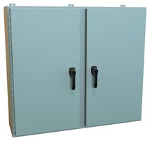 HAMMOND HN4WM484812GY Metal Enclosure, 2 Door, Wall Mount, Steel, 1.22 m, 1.22 m, 305 mm, IP66