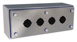 HAMMOND HYPB4VSS Metal Enclosure, Push Button, Stainless Steel, 303 mm, 124 mm, 102 mm, IP69, IP69K