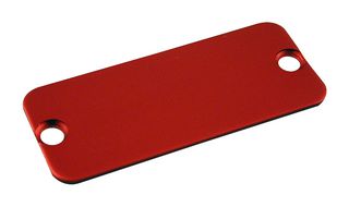 HAMMOND 1455CALRD-10 Plate, End, Aluminum, Red, Hammond 1455C Enclosures, 9 mm, 57.13 mm