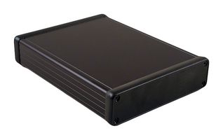 HAMMOND 1455U2202BK Alojamiento Metálico, Multipurpose, Aluminio extruido, 66 mm, 220 mm, 191 mm