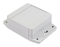 HAMMOND 1555E2F17GY Carcasa de Plástico, Tapa con Brida, Small, Policarbonato, 38 mm, 90 mm, 90 mm, IP68