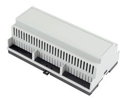 HAMMOND 1597DIN9GY Plastic Enclosure, DIN Rail, Polycarbonate, 90 mm, 158 mm, 58 mm, IP20