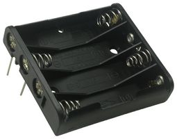 KEYSTONE 2481 Battery Holder, AAA x 4, Through Hole