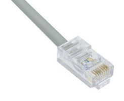 L-COM TRD855-10 Ethernet Cable, Cat5e, RJ45 Plug to RJ45 Plug, UTP (Unshielded Twisted Pair), Gray, 3.05 m, 10 ft