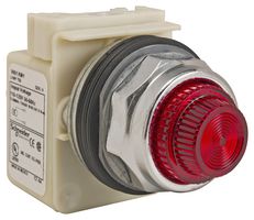 SCHNEIDER ELECTRIC 9001KP1R31 Incandescent Lamp, BA9s, 30 mm, 120 VAC, Round, Harmony 9001K Series
