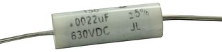 CORNELL DUBILIER 150222J630BB General Purpose Film Capacitor, Metallized PET, Axial Leaded, 2200 pF, ± 5%, 630 V