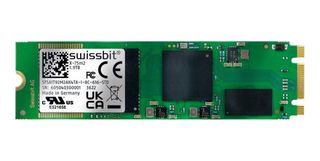 SWISSBIT SFSA1T92M2AK4TA-I-8C-616-STD SSD, Internal, M.2 2280, SATA 6 Gb/s (SATA III), 1.92 TB, 3D TLC NAND, AES 256-bit