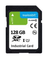 SWISSBIT SFSD128GL1AM1MT-E-PL-21P-STD Flash Memory Card, SDHC / SDXC Card, 128 GB