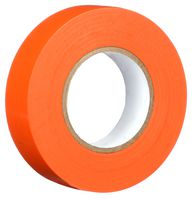 MULTICOMP PRO MP009232 Tape, Insulating, Rubber Adhesive, PVC (Polyvinyl Chloride), Orange, 7 mil (0.18 mm), 66 ft