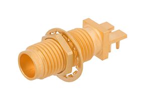 AMPHENOL SV MICROWAVE 3321-00003 RF / Coaxial Connector, 1.85mm Coaxial, Straight Bulkhead Jack, Board Edge / End Launch, 50 ohm
