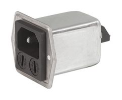 SCHURTER 5707.0803.412 Módulo de entrada energía IEC filtrado, IEC C14, C18, Uso Médico, 8 A, 250 VAC