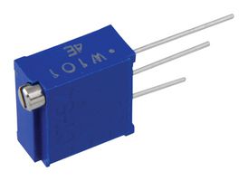 VISHAY CT-94EW101 Trimmer, Multi Turn, RuO2 Cermet, Top Adjust, 100 ohm, Through Hole, 18 Turns