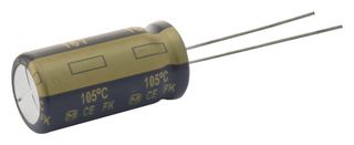PANASONIC EEUFK0J222 Electrolytic Capacitor, FK Series, 2200 µF, 6.3 V, ± 20%, Radial Leaded, 4000 hours @ 105°C, Polar