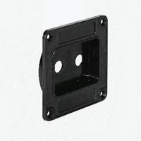 PENN ELCOM M1500 Plato de Empotrar para 2 Jacks Negros