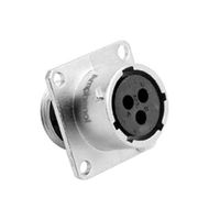 AMPHENOL SINE/TUCHEL RT0012-3SNH Circular Connector, Standard Circular Connector, ecomate RM Series, Panel Mount Receptacle