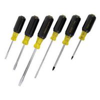 STANLEY 66-565 Screwdriver Set, Vinyl Grip, 6 Piece