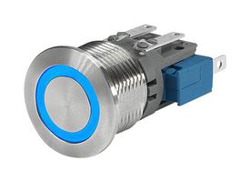 SCHURTER 3-102-624 Interruptor (Switch) Antivandalismo, Serie MSM 16, 16.1 mm, SPDT, Momentáneo, Al Ras Redondo