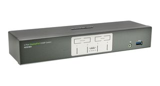 IOGEAR GCS1904 Conmutador KVM, Entrada USB-A/USB-B, Conector Audio 3.5mm/Salida USB-A, Manual, 4 vías, 4K UHD