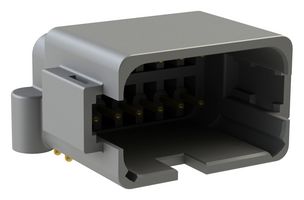 AMPHENOL SINE/TUCHEL ATF13-12PA-BM11 Automotive Connector, Grey, AT Series, Right Angle Receptacle, 12 Contacts, PCB Pin