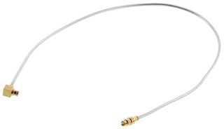 AMPHENOL RF 095-725-115M025 RF / Coaxial Cable Assembly, 9.9 ", 250 mm, 0.047" Semi Rigid, SMPM Plug, SMPM Right Angle Plug