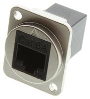 SWITCHCRAFT/CONXALL EHRJ45D6A In-Line Adapter, Cat6a, Adapter, In-Line, RJ45, RJ45, EH Series