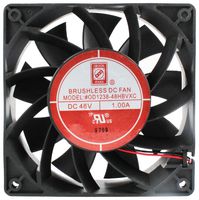 ORION FANS OD1238-24HBVXC10A DC Axial Fan, 24 V, Square, 120 mm, 38 mm, Ball Bearing, 226 CFM