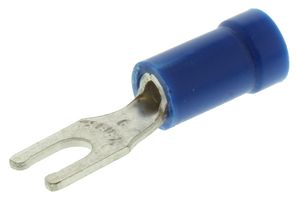 ABB - THOMAS & BETTS 14RB-6FL Fork / Spade Tongue Terminal, Sta-Kon RB Series, 18 AWG, 14 AWG, M3.5, #6