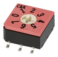 C&K COMPONENTS CD08RM0AB Rotary Coded Switch, CD Series, Through Hole, 8 Position, 20 V, BCD
