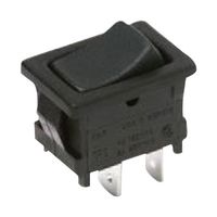 C&K COMPONENTS D501J12S215PQA Rocker Switch, On-None-On, SPDT, Non Illuminated, Panel Mount, Black, D Series