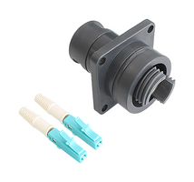 BULGIN LIMITED PXEB5222C001 Fiber Optic Cable, Multimode, 2 Fibers, 50µm / 125µm, LC to Free End, 3.3 ft