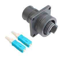 BULGIN LIMITED PXEB5223B001 Fiber Optic Cable, Multimode, 2 Fibers, 62.5µm / 125µm, SC to Free End, 3.3 ft