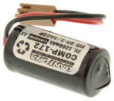 DANTONA INDUSTRIES B9712T Battery, 3 V, Lithium, 1.2 Ah, Raised Positive and Flat Negative, 1
