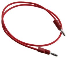 POMONA B-24-2 B Stack-Up Banana Plug Both Ends, 24", Red