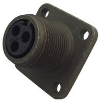 AMPHENOL INDUSTRIAL MS3102E10SL-3S Circular Connector, MIL-DTL-5015 Series, MS3102 Series, Box Mount Receptacle, 3 Contacts