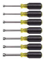 KLEIN TOOLS 65160 Driver Set, Nut, Cushion Grip, 3 " Blade Length, 5 mm - 10 mm, 7 Piece