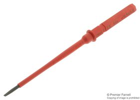 WERA KRAFTFORM KOMPAKT VDE 60I 3.0M Screwdriver, Interchangeable, Slotted, 3 mm, Tip, 154 mm Overall