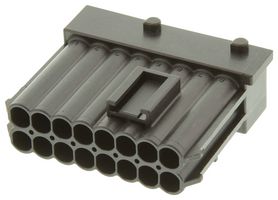 AMP - TE CONNECTIVITY 1-964449-1 Connector Housing, Junior Power Timer, Plug, 16 Positions, 5 mm, JPT Series Tab Contacts