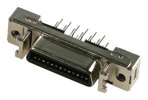 3M N10226-6212PC D Sub Connector, Mini D (Ribbon Connector), Receptacle, 102 Series, 26 Contacts, Solder