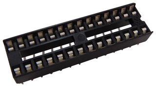 3M 4828-3004-CP Base para CI & Componente, 28 Contactos, DIP Socket, 2.54 mm, Serie 4800, 7.62 mm