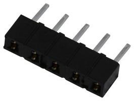 3M 929870-01-05-RA PCB Receptacle, Board-to-Board, 2.54 mm, 1 Rows, 5 Contacts, Through Hole Mount, 929 Series