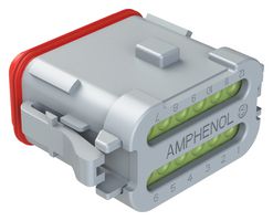AMPHENOL SINE/TUCHEL AT06-12SA-MM01 Connector Housing, End Cap, Reduced Seal, AT Series, Plug, 12 Positions, AT Series Connectors
