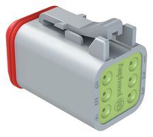 AMPHENOL SINE/TUCHEL AT06-6S-RD01 Automotive Connector Housing, Extended Shroud, Reduced Diameter Seal, AT BoardLock Series™, Plug
